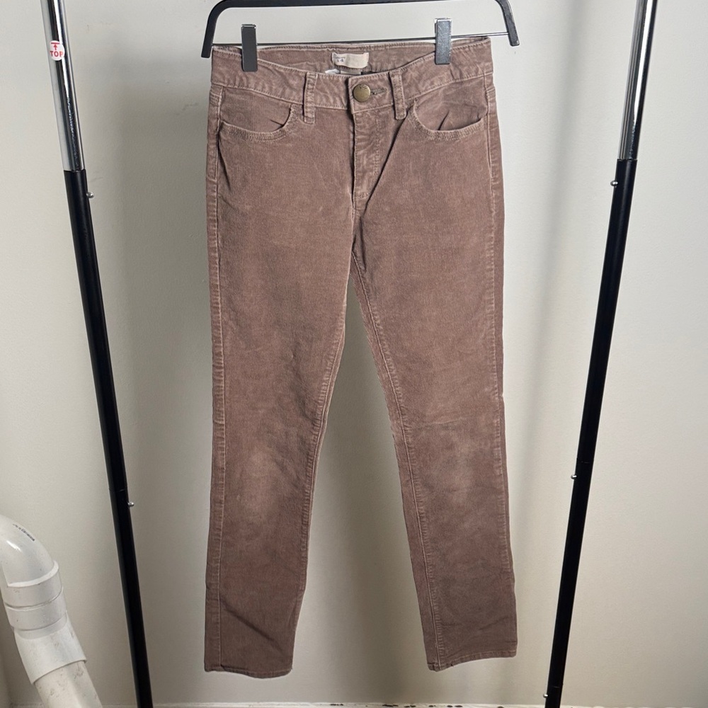 Girl's Gap Skinny Taupe Brown Corduroy Pants Size 14